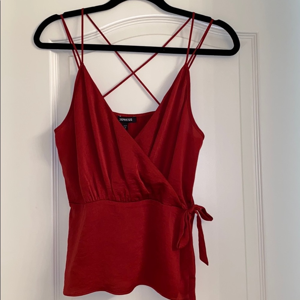 Express Satin wrap cami